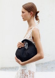 Bolso mano fibra natural