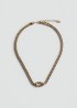 Collar cadena trenzada