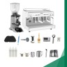 Paquete Básico Cafetería (Cafetera Vetro Blanca + Molino CT2)