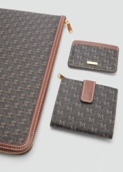 Funda portátil estampado logo
