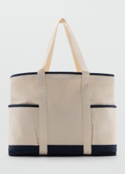Bolso canvas algodón contraste