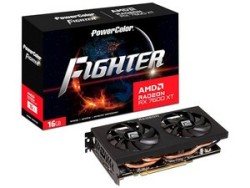 Tarjeta de Video AMD Radeon RX 7600 XT PowerColor Fighter, 16GB GDDR6, 1xHDMI, 3xDisplayPort, PCI Express 4.0.