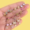 Aretes Mariposa Chapa de Oro Az16