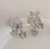Aretes Mariposas Plateadas 1E3