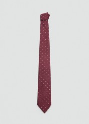 Corbata 100% seda de mora lunares