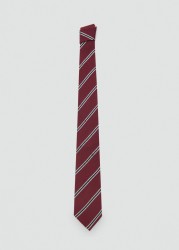Corbata rayas seda algodón