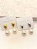 Arete Gota Perla Acero