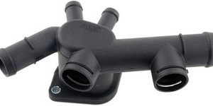 BRIDA (06A121132C) BRIDA TOMA AGUA GOLF A4 1999-2001 / MOTOR 1.8 TURBO – 1 BULBO – 3 SALIDAS