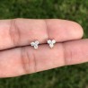 Aretes Trebol Chapa de Oro Az57