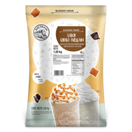 Polvo Big Train Sabor Choco Avellana – Bolsa de 1.59 kg (3.5 LBS)