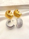 Arracada Caracol Chunky Acero