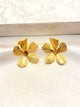 Arete Flor Lineas Acero