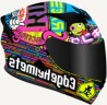 [EG-19.497.02.S] CASCO ABATIBLE BOSS MAX  NEGRO/AMARILLO    M