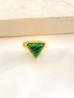Anillo Malaquita Acero