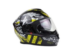 [80-9023-001] CASCO SMK TWISTER NEGRO/AMARILLO CAPTAIN GL264