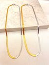Cadena Snake Bicolor 3 y 4mm Acero