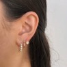 Aretes Zirconia Dorada Chapa de Oro AZ85