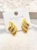 Arete Gotas y Perlas Acero