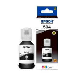 Tinta original Epson T504 127ml, color negro