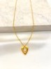 Collar Corazon Gota Acero