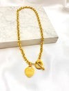 Collar Corazon Broche T Acero
