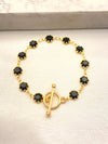 Pulsera Zirconia Negra Broche T