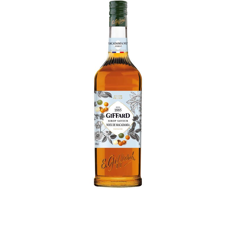 Jarabe Sabor Nuez de Macadamia 1 Litro. Jarabes GIFFARD