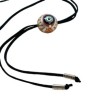 Collar con esfera de madera pintada a mano