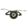 Pulsera con atrapasueños tejido a mano