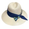 Sombrero con cinta bordada de mezclilla