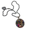 Collar largo círculo hecho a mano pieza única mexican boho