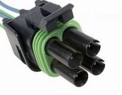 CONECTOR (ARN20174) CONECTOR VALVULA IAC 4 TERMINALES AUTOS CHEVROLET PRIMERA GENERACION BASE CUADARADO