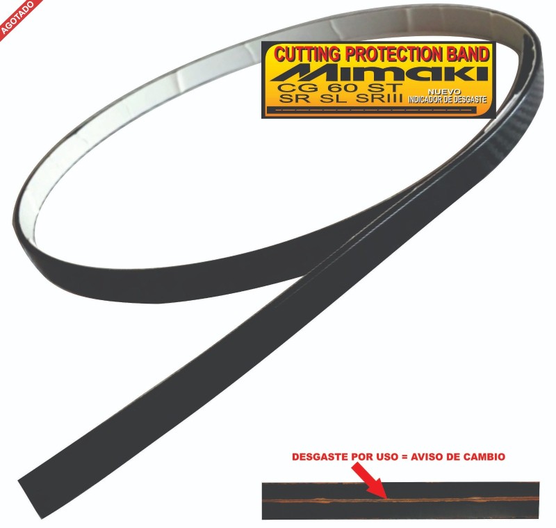 CINTA DE RESPALDO PARA  PLOTTER MIMAKI/SUMMA 63 CM