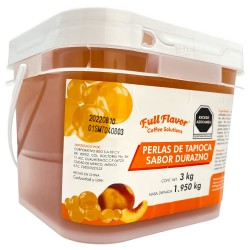 Perlas Explosivas Sabor Durazno, Bote de 3 Kilos