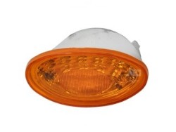 CUARTO (PLAF8830AM) PLAFON CALAVERA MICA AMBAR TRASERA 24V LED 2 TERMINALES