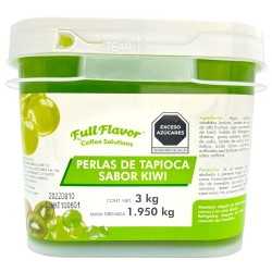 Perlas Explosivas Sabor Kiwi, Bote de 3 Kilos