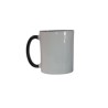 TAZA BLANCA FILO Y ASA NEGRA 11 OZ