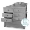 CUNA CAMA CON BASE SAMI GRIS VINTAGE