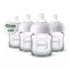 Set cristal Natural 4 pzas 120ml