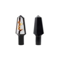 [RS-DIR-0013Y-W]  DIRECCIONAL LED MINI TIPO RAYO SECUENCIAL UNIVERSAL (AMARILLO-BLANCO)