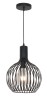 LAMPARA DECORATIVA COLGANTE E26 1 LUZ NEGRO 127V MALLA METALICA ARA NO INCLUYE FOCO