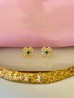 Aretes trebol punto verde 78