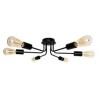 LAMPARA DECORATIVA COLGANTE E26 6 LUCES NEGRO NO INCLUYE FOCOS