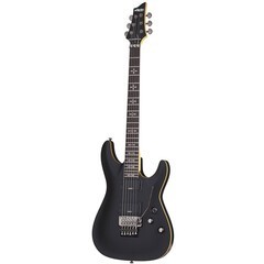 GUITARRA ELECTRICA SCHECTER DEMON-6 FR NEGRO SATINADO