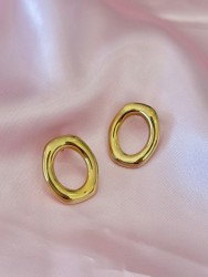 Aretes ovalados hueco C105