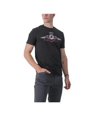 T-SHIRT CASTELLI – ARMANDO – GRANDE – NEGRO