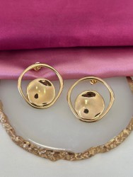 Aretes doble circulo liso C121