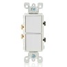 APAGADOR DECORA DOBLE 15A 120/277V BLANCO