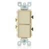 APAGADOR DECORA DOBLE 15A 120/277V MARFIL