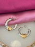 Aretes bicolor corazon 33C